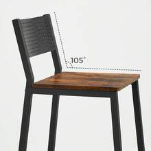 Kitchen Chairs - Brown - View 3
