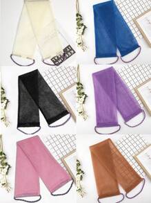 Afrikanisches Mesh Rücken-Peeling-Handtuch-Set, doppelseitig für sanfte und grobe Peeling-Wirkung, effektives Körperpeeling, Rückenreiniger für die Dusche, hochwertiges Mesh-Material, praktisches Handtuch-Design mit Schlaufe, Luffa-Handtuch, Körperschwamm für glatte Haut, ideal für den täglichen Gebrauch (Blau, Lila)