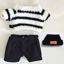 Doll Striped Sweater Set: Cute And Comfortable Striped Sweater And Pants, Suitable For All Labubo Dolls, Available In Multiple Colors. - Multicolor - View 12