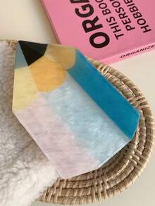 1 件返校文具形发夹 - 亚克力铅笔、尺子、爪夹、大号多色发夹、几何发夹、披肩半发髻发夹，适合返校、教师节、送给朋友、家人、老师、学校用品、大学的时尚发饰