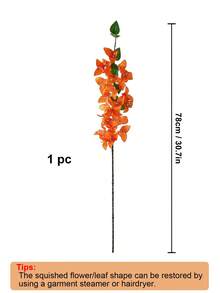 1pc/3 cái Hoa giả 31in Cành hoa giấy lụa Thân hoa giả hoa giấy nhân tạo Cành cây dài cho lọ hoa cao Trang trí mùa thu Bàn trang trí tiệc cưới tại nhà - trái cam - Xem 2