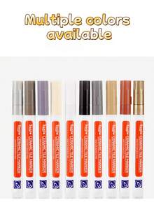 1支变色瓷砖填缝笔,适用于修补浴室瓷砖缝隙,可用于浴室和厨房瓷砖填缝,墙面和地面防水,自带背胶,易于填充和密封。该填缝笔有12种颜色可选。瓷砖涂层标记笔:防水填缝涂料,瓷砖填缝着色剂 - 彩色 - 查看 8