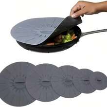 5 pièces Couvercles en silicone pour micro-ondes, couvercles hermétiques en silicone réutilisables, résistants à la chaleur pour micro-ondes, couvercles anti-poussière et anti-éclaboussures pour bols, assiettes, casseroles et poêles. Couvercles anti-éclaboussures, utilisables au micro-ondes, sur la cuisinière, au réfrigérateur et au congélateur