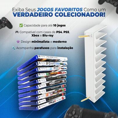 Suporte Organizador De Parede Ou Mesa Para Filmes e Jogos