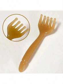 头皮按摩器（塑料）、刮痧背部按摩器、头部抓挠器便携式手持SPA头部按摩器，深度放松，返校、旅行度假必备品，女士发饰