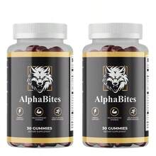 AlphaBites Original Formula Berry Flavor Energy Gummies - 2 Packs Of 30ct, Plant-Based With Maca, Beet Root & Vitamin C For Stamina Support - 2個 - 查看 1