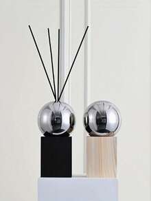 1 Set eleganter kugelförmiger Diffuser aus Edelstahl - ohne Beleuchtung, geruchlos, perfekt für Heim- und Hoteldekoration, Innenbereich, ästhetischer Mittelpunkt | minimalistisches Design | reflektierende Oberfläche - Verschiedenfarbig - Übersicht 8