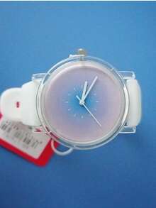 Reloj de mujer adorable y pequeño de KEZZI, con efecto degradado transparente - Blanco - Ver 2