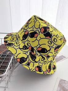 1 件装小黄鸭渔夫帽时尚太阳帽户外渔夫帽男女款