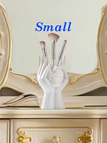 3 styles de porte-pinceaux en forme de visage artistique, organisateurs élégants pour le maquillage et les accessoires, parfaits pour le rangement du maquillage de mariage et les cadeaux pour la fête des mères (blanc). Décoration de salle de bain à la maison, organisateur de maquillage d'été, retour à l'école