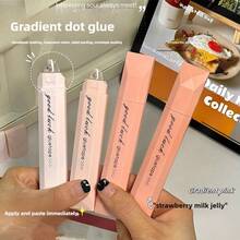 4 件渐变色胶水胶带，笔型双面胶点胶带滚筒分配器，适用于备忘日记工艺 DIY 手工剪贴簿胶带，学生返校办公室