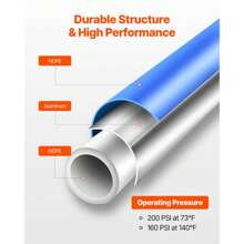 Comprehensive 3/4'' X 200FT HDPE And Aluminum Air Compressor Piping System - Durable Blue Line Kit For Efficient Air Distribution