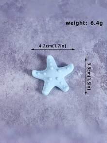 1pc Ocean Theme Cake Topper Mermaid Tail Doll, Sea Coral Shell Star Decor, Kids Birthday Party Cake Decoration For Boys/Girls