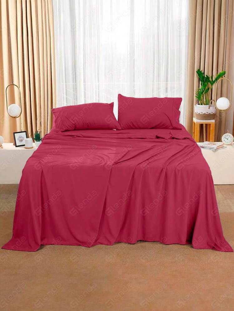 1 Premium Loose Sheet And Cover Percal Flex 400 Thread Count - LC - 紅木色 - 查看 1