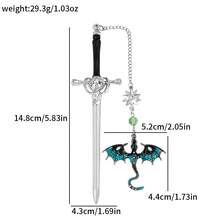 1/5PCS Fantasy 4th Wing Dragon Metal Bookmarks Dragon Themed Party Favors For Dragon Lovers Book Fans Reading Accessories Fantasy Gifts For Fiction Fans Freshman Week Opening Season Gifts Study Stationery - one-size - View 7