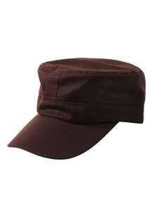 1 Pieza [Gorra militar para hombres] Gorra militar cómoda para hombres y mujeres, gorra plana casual, ajustable, de unicolor, estilo cadet y patrulla, sencilla y de moda, gorra de béisbol, accesorios del ejército, sombrero estilo pico de pato para actividades al aire libre - Multicolor - Ver 18