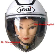 6/4/2/1片装摩托车头盔防雾防雨膜，通用头盔镜片防雾贴片，耐用PET纳米涂层，视野清晰，骑行配件 - 彩色 - 查看 7
