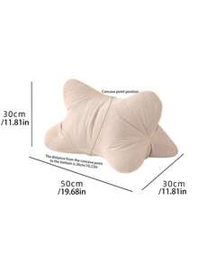 1 件符合人体工程学的腰部支撑枕，柔软的三角形骨头设计，厚沙发垫，适用于办公椅和家居装饰，舒适的背部支撑，可拆卸可洗枕套，多用途枕头 | 休闲风格 | 涤纶，腰部支撑枕 - 杏色 - 查看 3