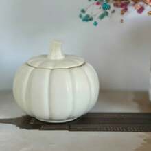 1个大南瓜造型蜡烛罐，南瓜香料香味蜡烛，万圣节蜡烛，秋季蜡烛礼品，秋季装饰，温馨家居装饰