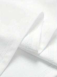 Short Sleeve Round Neck T-Shirt With Cartoon Image Printed On It, Casual And Fashionable Short Sleeve T-Shirt, Micro Elastic, Non-See-Through, Easy To Care For Material, Ideal Daily Wear, Ladies T-Shirt - 白色 - 查看 5