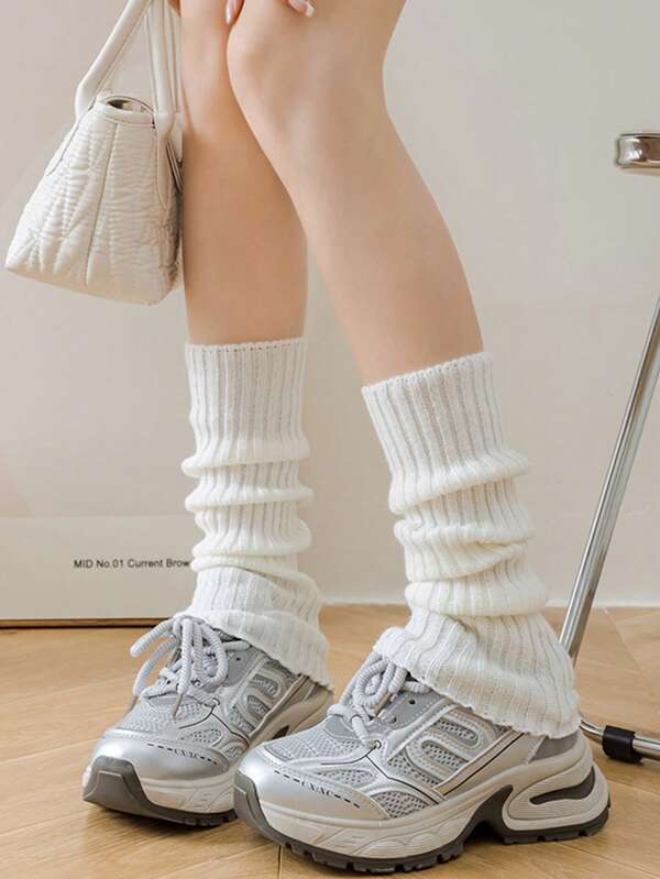 Socks Ladies Autumn Y2k Hot Girl Leg Cover White Women's Calf Socks Jk Socks In Autumn And Winter.