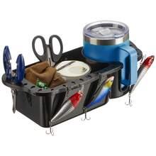 船用球童车，船用球童车收纳盒，船用杯架，带杯架的渔具收纳盒，多功能海钓收纳盒，通用型鲈鱼船皮划艇浮桥钓鱼舱收纳，游艇和路亚配件的理想选择，渔具盒，沙滩必需品，沙滩配件，泳池浮板