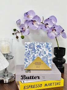 Set van 20 vintage wegwerpservetten met blauwe bloemenprint, 33x33 cm, scrapbookpapier, woondecoratie, bruiloft, verjaardag, diner voor gasten, feestbenodigdheden, gemaakt van zuivere houtpulp