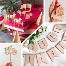 10 块薄椴木工艺木板，多种尺寸可选，轻质木板适用于房屋、飞机、船、船舶、学校项目、木制 DIY 装饰