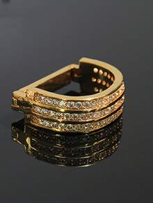 1pc Fashionable Men's Versatile Solid Color Copper Alloy Tie Clip, Suitable For Everyday Wear In All Seasons, D-Shaped Buckle - Tie Hoop - View 8