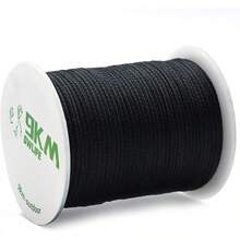 DWLIFE - Cuerda de Kevlar negra de 9 KM, alta resistencia a la tracción, resistente al fuego, línea de pesca trenzada, cuerda de timbre de viento, línea de cometa, camping, modelo cohete, cuerda - 100 lb | 0,8 mm (diámetro) x 200 pies - Ver 2