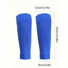 1 双纯色足球小腿袜过膝足球袜透气吸汗紧身裤小腿袜足球紧身裤 - 彩色 - 查看 3