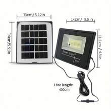 Foco solar de 102 LED ajustable, foco exterior IP67 resistente al agua, luz solar desde el anochecer hasta el amanecer para patios, jardines, pabellones