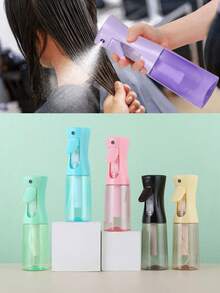 1瓶彩色涂层高压连续喷雾瓶，多色护发保湿包装瓶，酒精消毒连续喷雾器（10.1盎司/100/200/300毫升），粉色透明包装，家用连续喷雾瓶，超细水雾，可重复使用的护发产品，用于清洁卷发，护发工具，可灌装瓶 - 彩色 - 查看 11