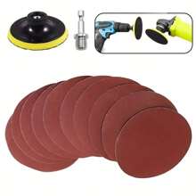 4 Inch Hook And Loop Pad - M10 Thread, Suitable For Cordless Drill/Angle Grinder - Electric Grinder Hook And Loop Disc, Buffing Pad, Self-Adhesive Plate, Angle Grinder Grinding Disc, Electric Drill Grinding Disc, Sandpaper (P60/P120/P240/P230/P600) Applicable For - Wood, Metal And Auto Polishing