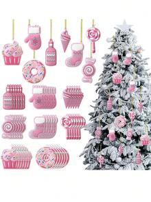 8pcs-Panelee Christmas Tree Decorations, Pink Christmas Decor,Christmas Candy Lollipop Decorations, Christmas Decorations, Birthday Party Decorations, Festive Christmas Tree Party Crafts, Hanging Lollipop Pattern Decorations With Strings, Party Decorations, Christmas Tree Decor Party Supplies,Holiday Decorations,Christmas Tree Decorations,Christmas Decorations,Christmas Gifts(Pink)