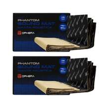 Manta Acústica Ophera SoundMat 10 folhas 460x800mm – Espuma+borracha 4,5 mm, isolamento acústico automotivo premium - Preto - Visão 2