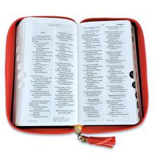 Biblia Chequera RV1960 Imit Piel Coral Y Beige Con Indice - Single Book - View 3