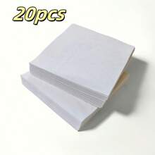 20/40/100/150 قطعة مناديل ورقية بطبقتين بيضاء سادة، مناديل ورقية للمشروبات قابلة للتخلص منها مطوية أربع طبقات بمقاس 4.9 بوصة * 4.9 بوصة للحفلات والاستخدام اليومي