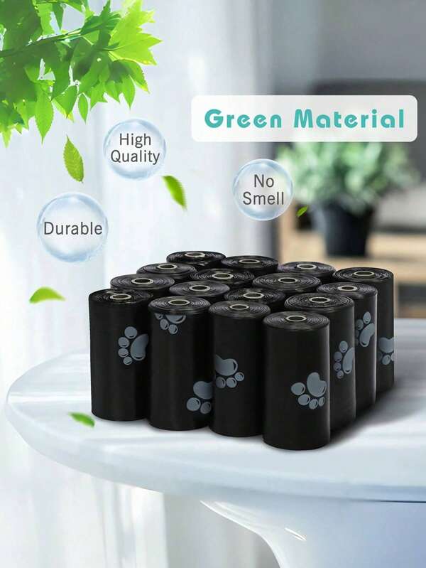 450 piezas/30 rollos Bolsas para heces de perro, bolsas de heces de perro reforzadas, bolsas de heces de mascotas, bolsas de heces de mascotas a prueba de fugas, bolsas para recoger heces reforzadas, bolsas de limpieza multiusos, para perros felices, bolsas para heces de perro, bolsas para heces para aventuras al aire libre