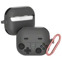 液态硅胶防震厚耳机保护壳适用于 Pro 2 和 4 - 灰色 - 查看 10