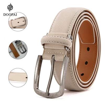  DOOPAI Men's Casual Pin Buckle Belt - Adjustable Alloy Buckle, Perfect For Casual And Business Settings, Ideal Father's Day Gift Fall, Autumn, Halloween Autumn-Winter Accessories,Suitable For Teens, Youth,Men,Casual, Outdoor, Athletic, Vacation, Graduation Gifts, Birthday, Daily Wear