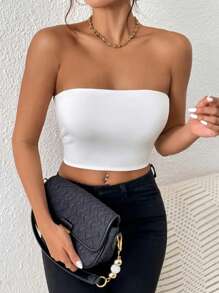 European And American Sexy Chest Exposed Waisted Tube Top
