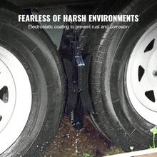 Heavy-Duty H-Shaped RV Tire Wheel Chocks - 2 Sets With Built-In Ratchet Wrench For 3.5" To 12" Tire Space - Stabilizer For Camper And Travel Trailer - Multicolor - View 4
