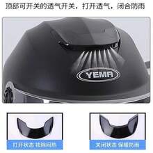 Bicycle Helmets - Espejo transparente 3C blanco perla [Tamaño ajustable] - Ver 11