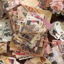 100 tờ giấy phong cách cổ điển, giấy scrapbook thẩm mỹ cổ điển chất lượng cao, giấy nền thủ công trang trí, thích hợp cho DIY, sổ kế hoạch, scrapbook, đồ dùng học tập, trở lại trường - Nhiều màu - Xem 9