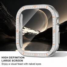 Funda de vidrio talla grande tapa para el de 46mm, 44mm, 40mm, 45mm, 41mm y 42mm. Protector de pantalla para Series 10, 9, 8, 7, 6, 5, 3 y SE. Accesorios.