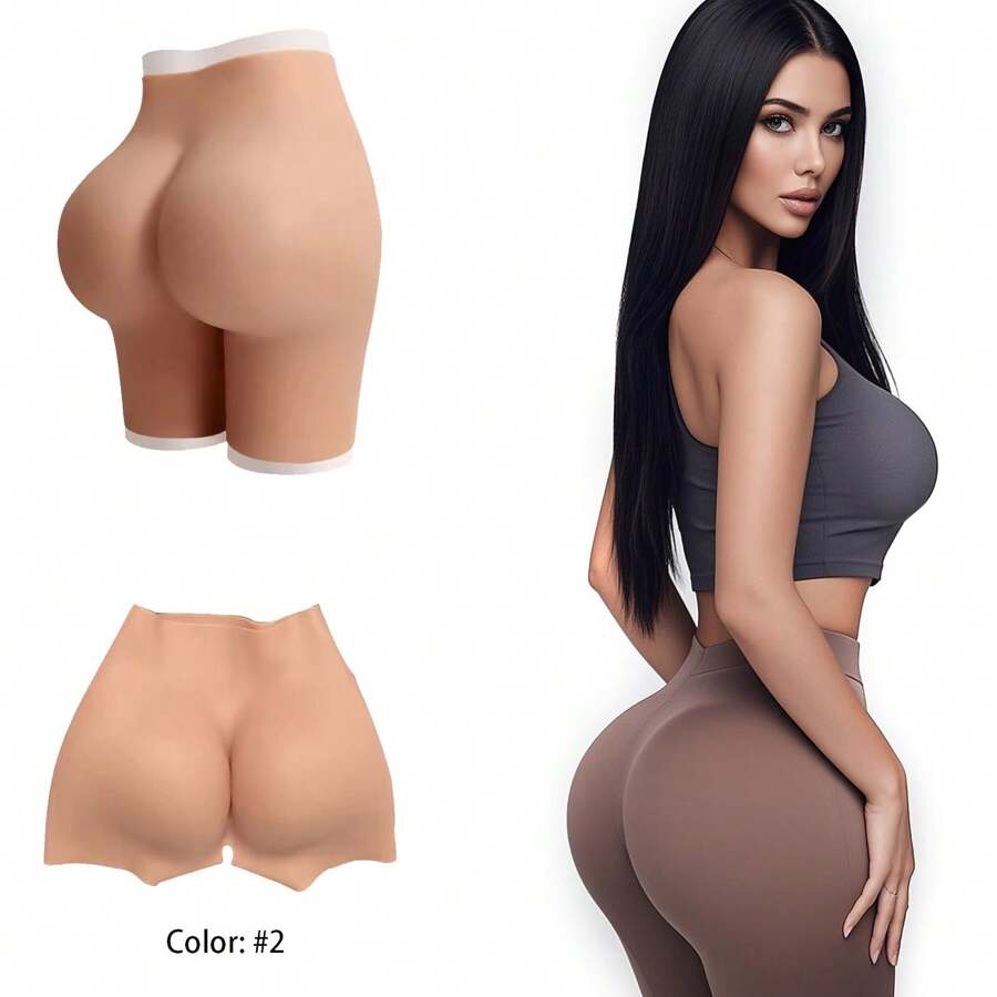 Silicone Pants With Hip Enhancer And Fake Buttocks For Women, Suitable For Waist Circumference Of 25.2 Inches -51.18 Inches, Thickness Of 0.35 Inches