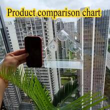 Bird Feeder Birds House For Outdoor, Window Bird Feeder With Strong Suction Cups For Wild Birds, Cardinal, Bluebird Clear Bird Feeder Acrylic Transparent Bird Food Container Outdoor Hanging Bird Feeding Station For Indoor Outdoor Garden - 無色 - 查看 7