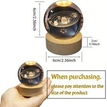 1 Piece 创意3D水晶球小夜灯 直径6cm 秋冬雪人系列 情人节情侣系列 浪漫爱心 激光内雕 圣诞树 雪人 水晶球生日礼物 圣诞装饰 派对装饰 节日装饰 周年纪念礼物 家居装饰小夜灯 送给爱人 送女朋友送男朋友礼物 适用于节日装饰 展示柜 办公桌 - 彩色 - 查看 20