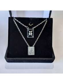 Scapular Saint George Warrior And Shield Stainless Steel Hypoallergenic - Silver - View 2